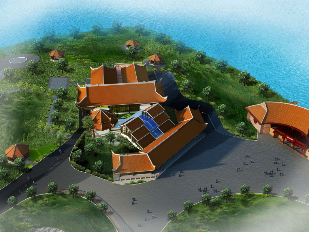 Phối cảnh nhà ga tuyến cáp treo Hương Bình